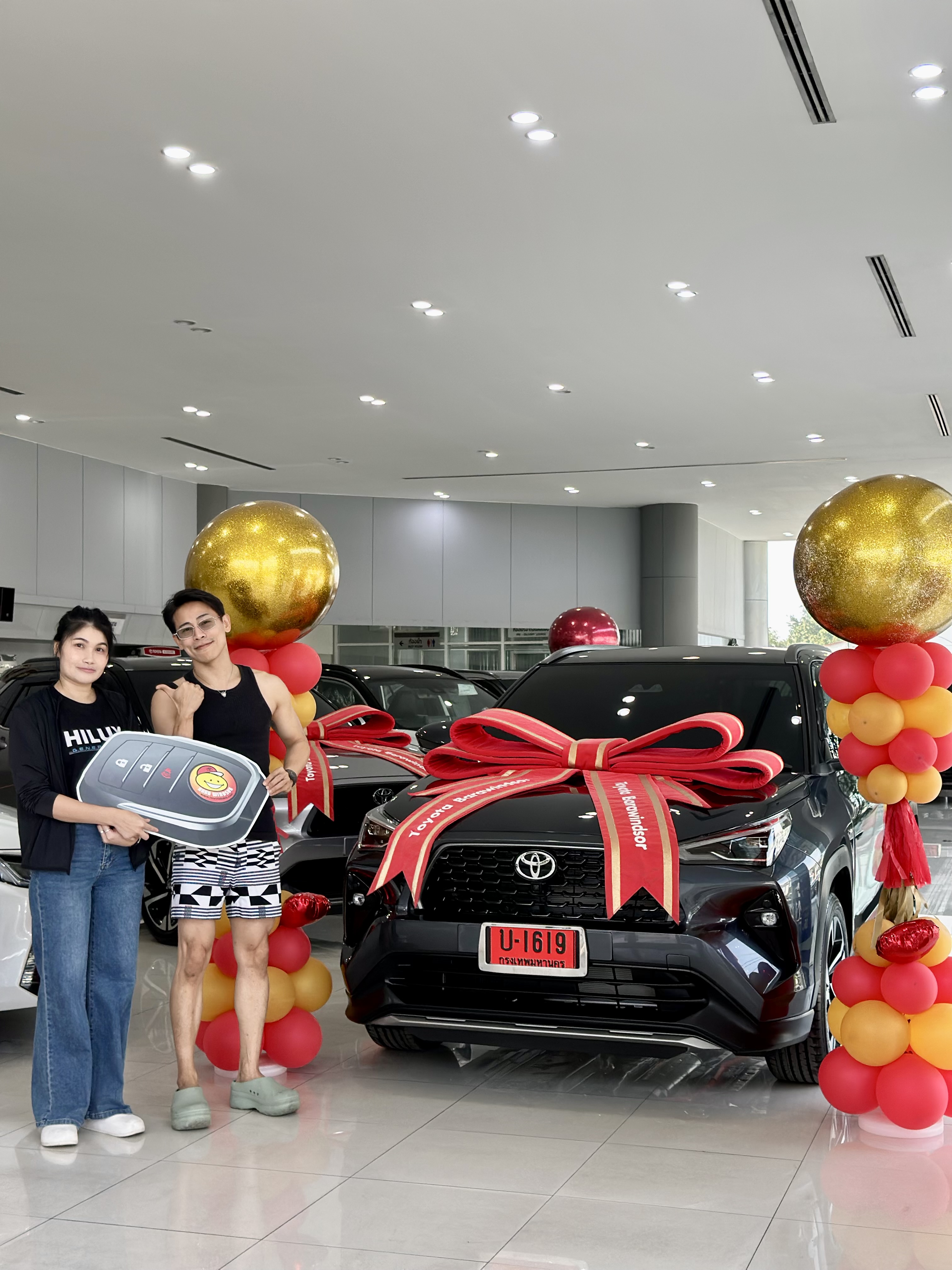 ภาพการส่งมอบรถยนต์