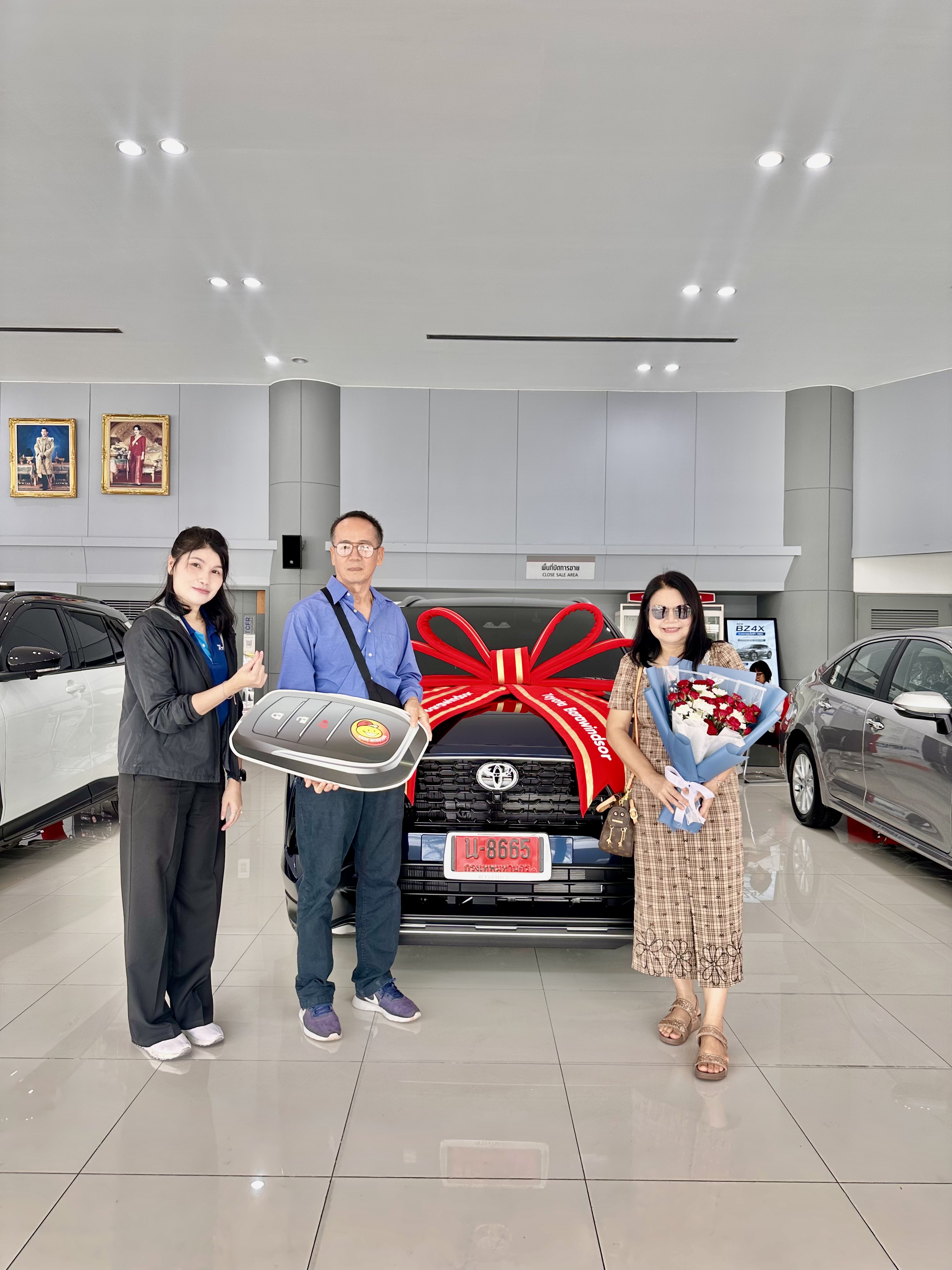 ภาพการส่งมอบรถยนต์