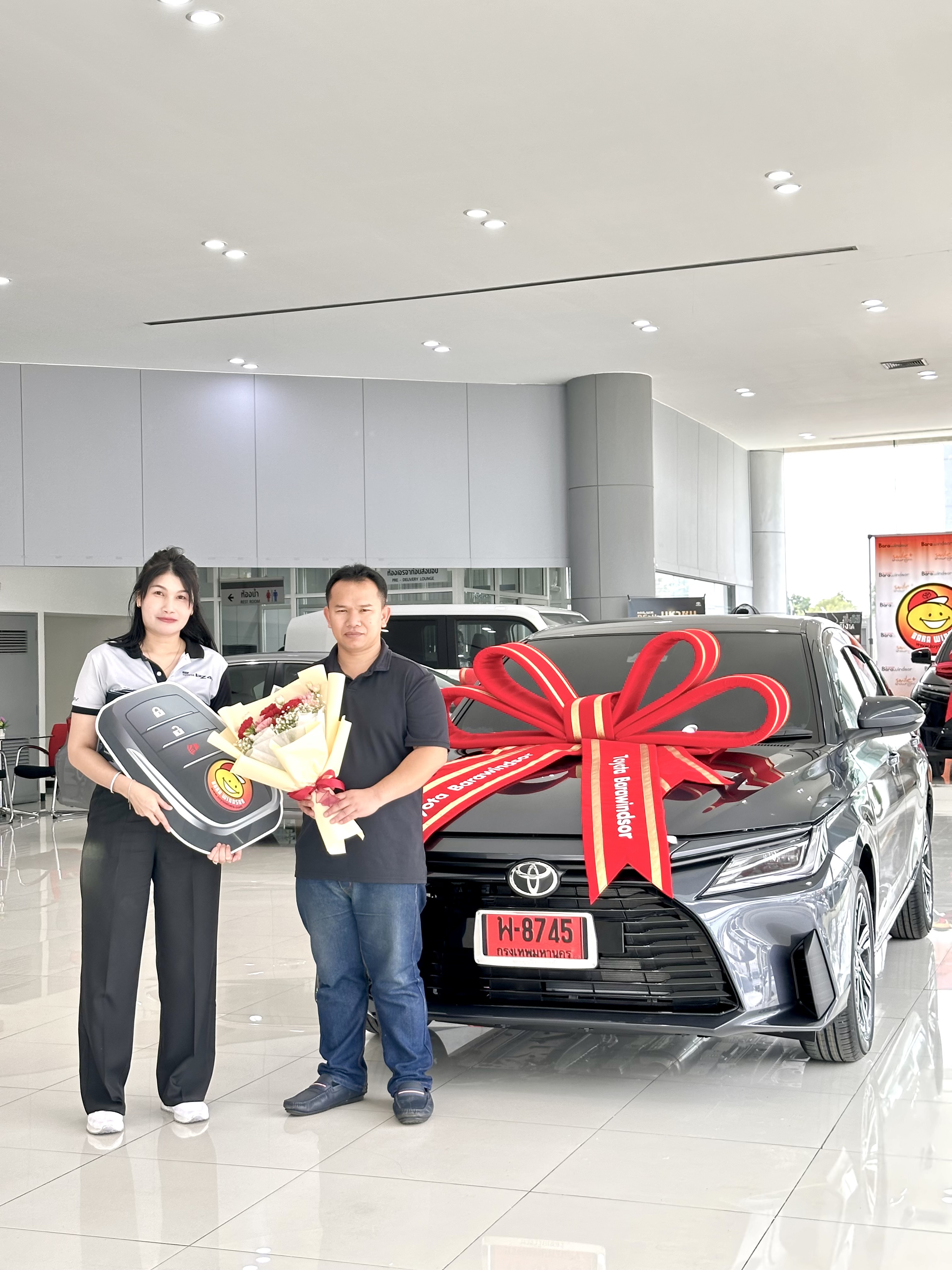 ภาพการส่งมอบรถยนต์